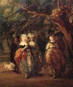 Details of The mall in St.James's Park Thomas Gainsborough